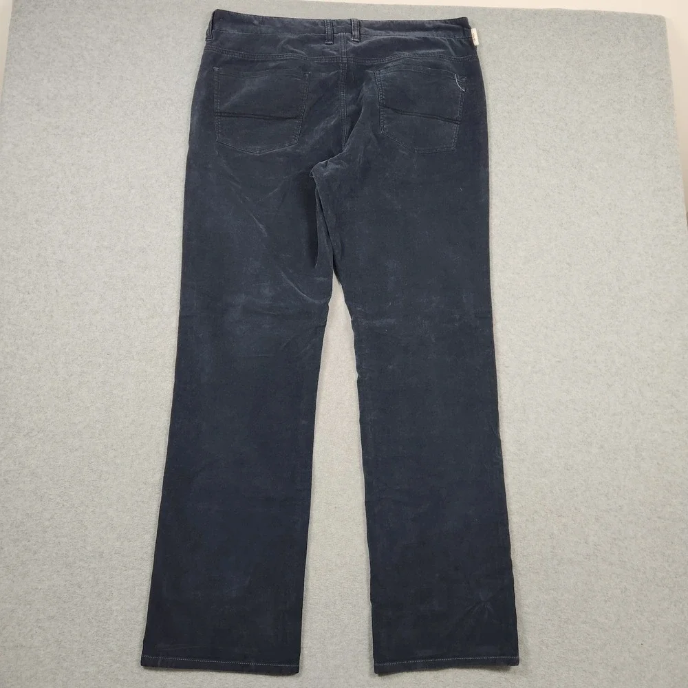 Tommy Bahama Pants 36x32 Blue Corduroy Jenson Straight Leg Pinwale Relax NEW